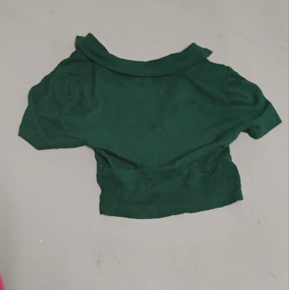 Free People Deep V Melodie Collared Tee Top